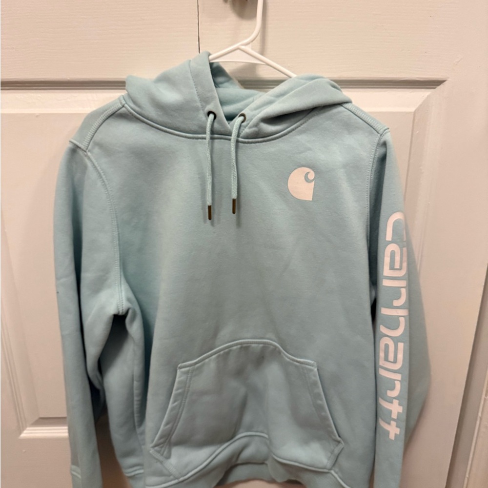 Carhartt Sky Blue Relaxed Fit Hoodie